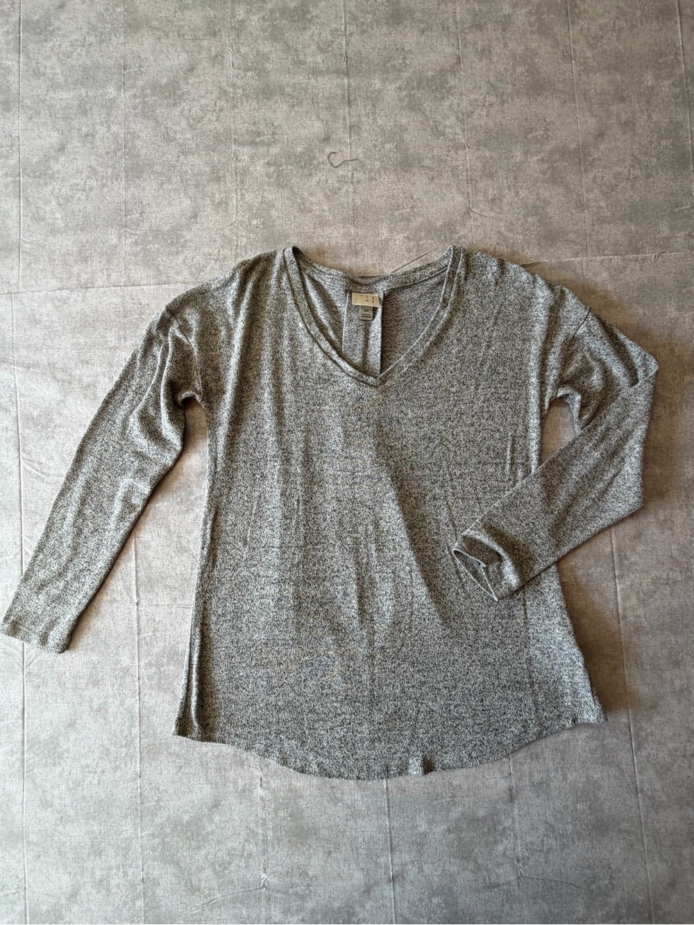A New Day Super Soft OVERSIZED Long Sleeve V Neck Top Size XS